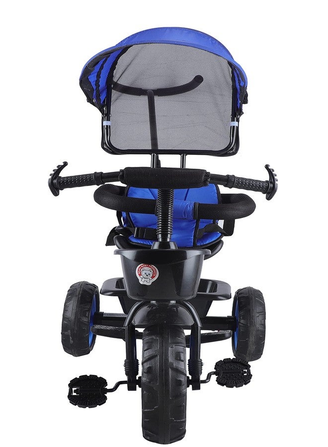 JoyRide Stroller Tricycle| Baby Trike|Tricycle with Canopy and Parental Adjust Push Handle for Kids|Boys|Girls Age Group 1.5 to 5 Years (Blue) - Image 4
